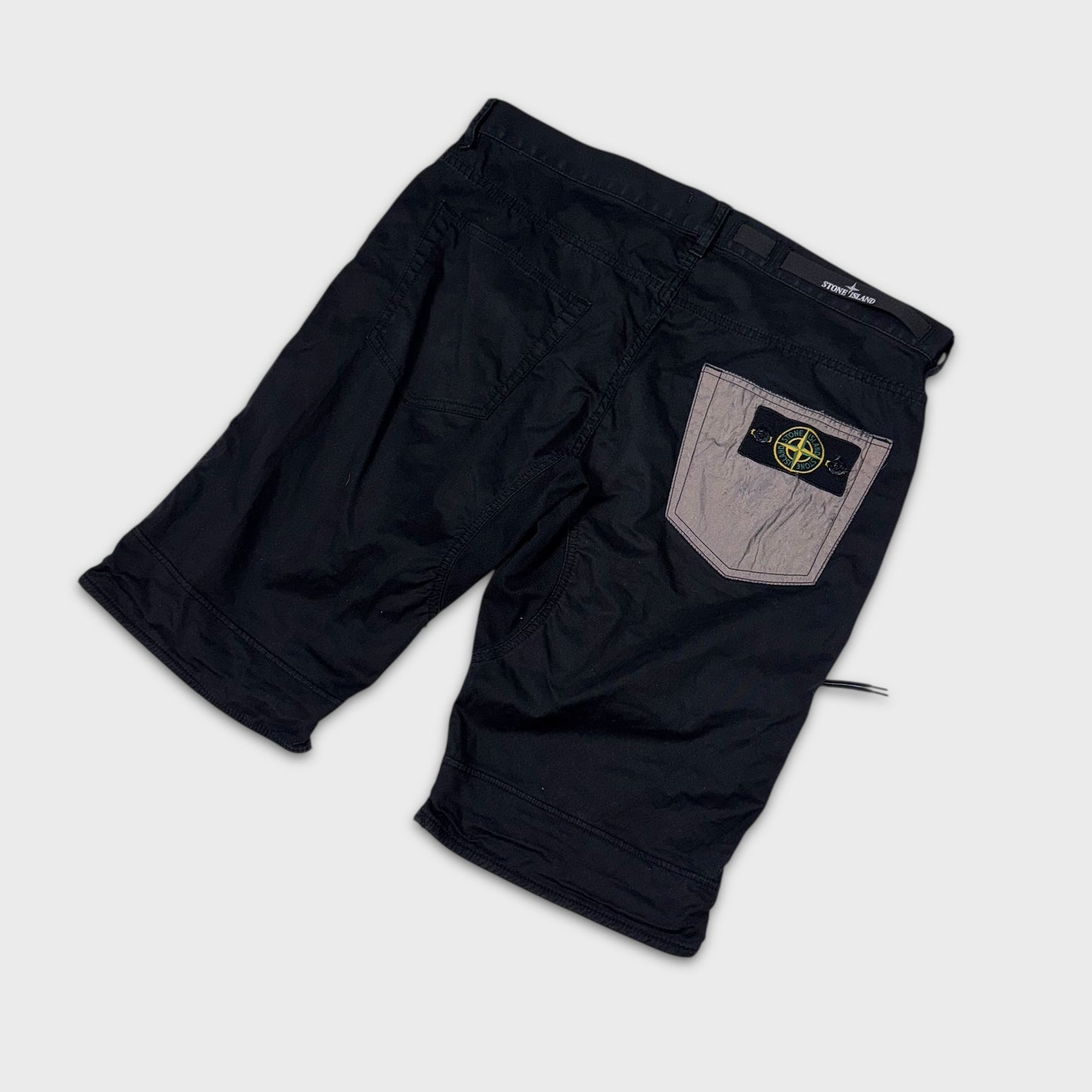 Stone Island Reflective Pocket Denim Shorts W36