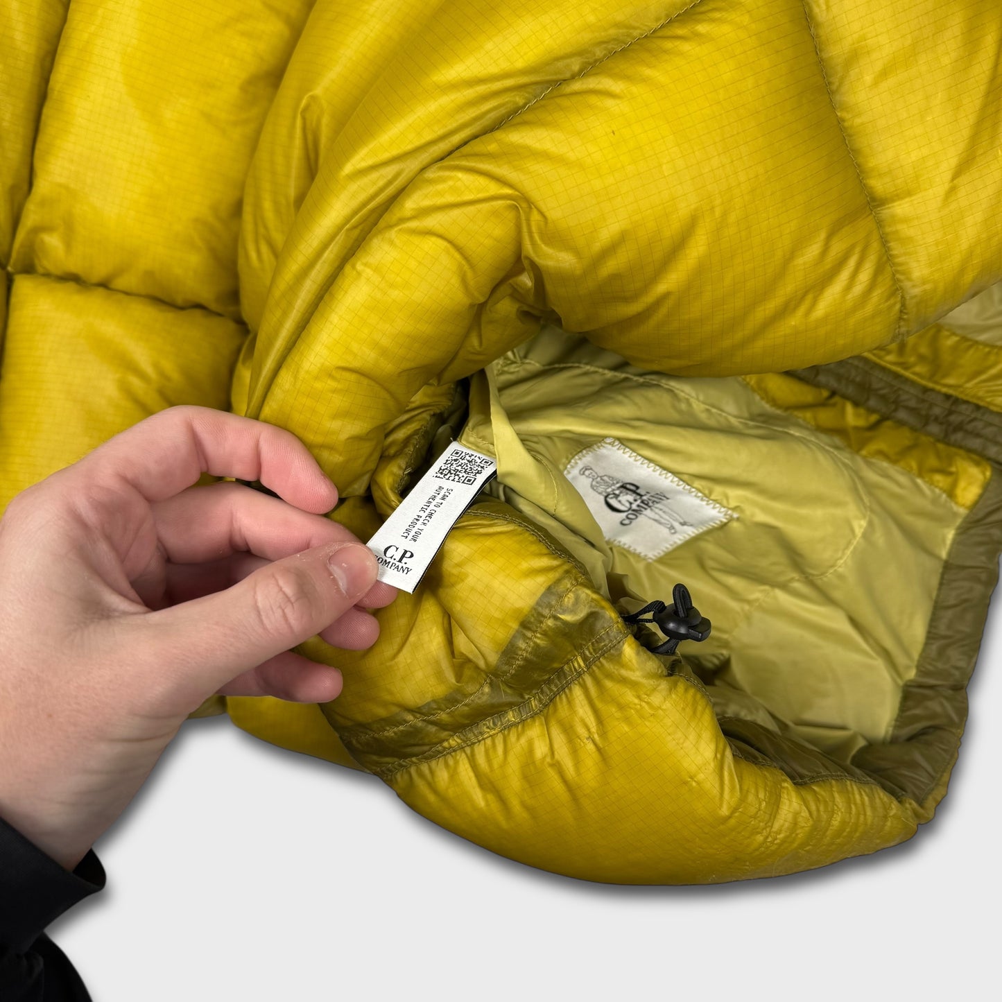 CP Company Yellow DD Shell Puffer Jacket M