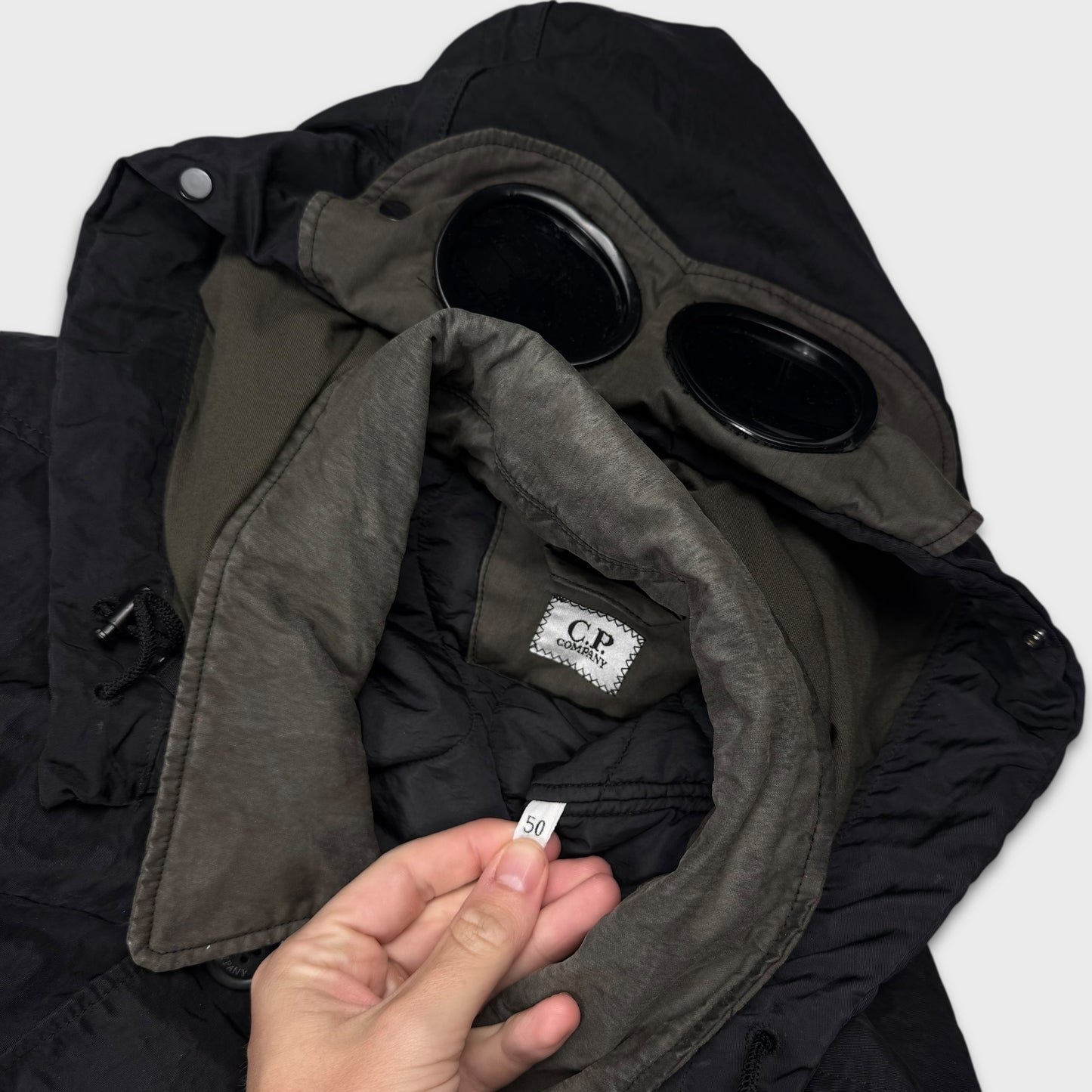 CP Company 50-Fili Watchviewer Goggle Hood Jacket L
