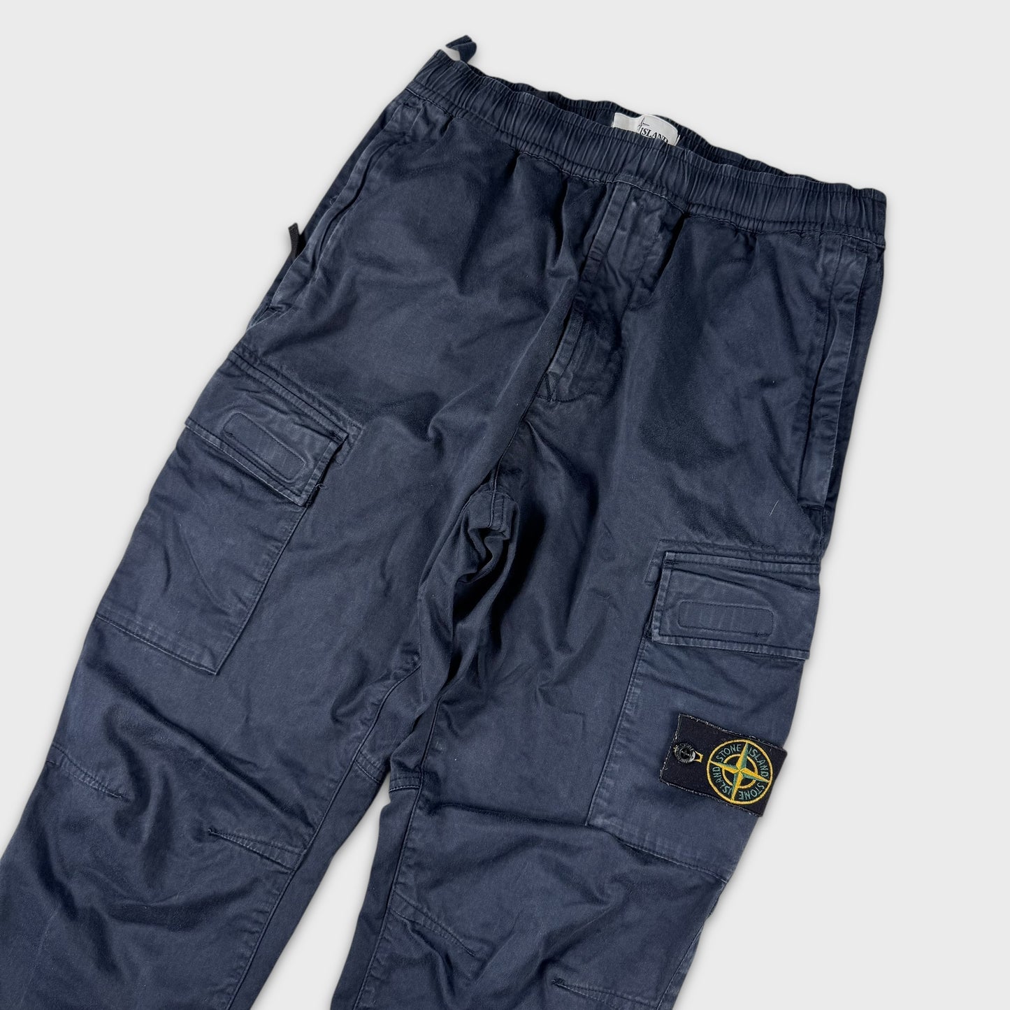 Stone Island Navy Tela Cargo Pants W30