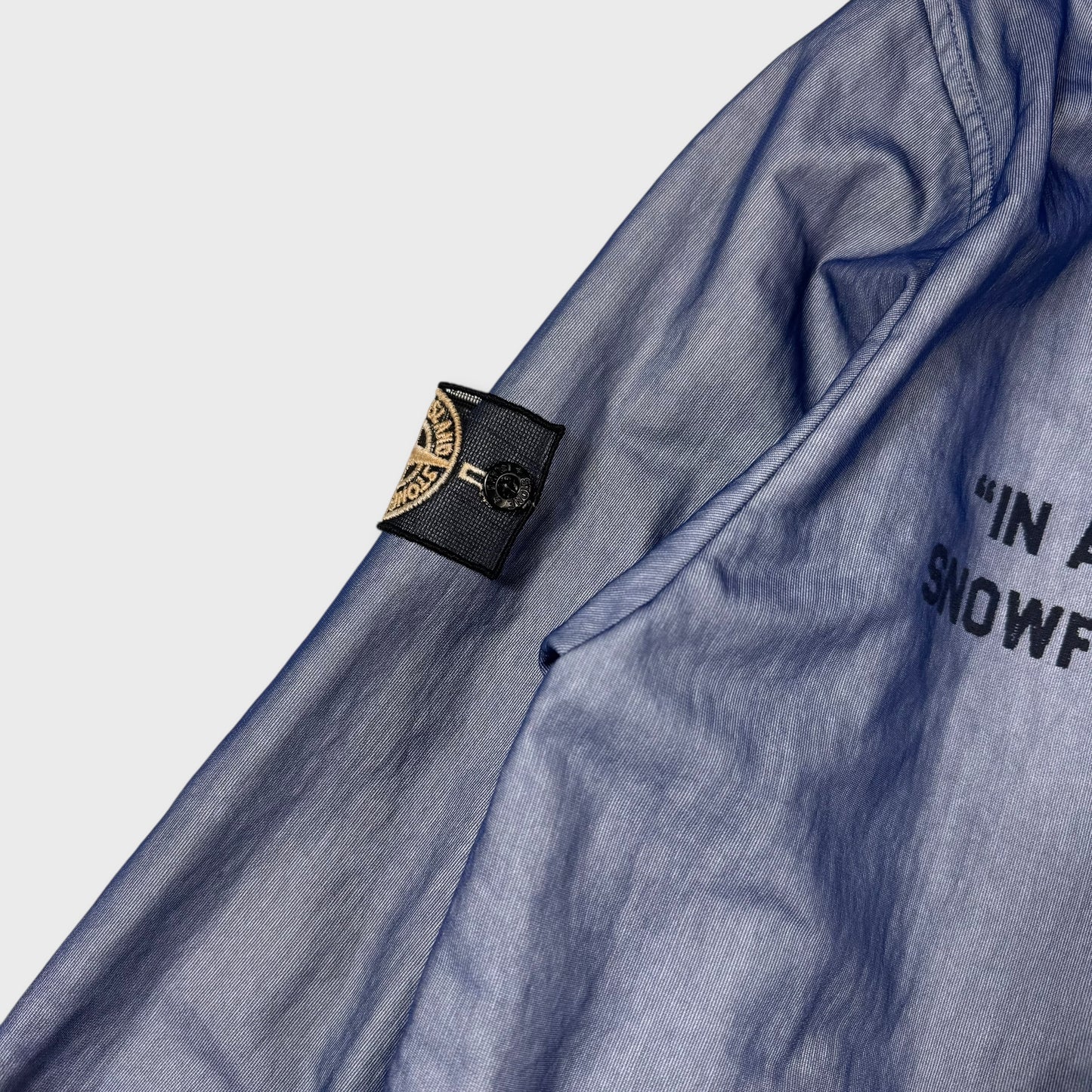 Stone Island 2007 Snowflake Tyvek Mesh Badge Jacket M