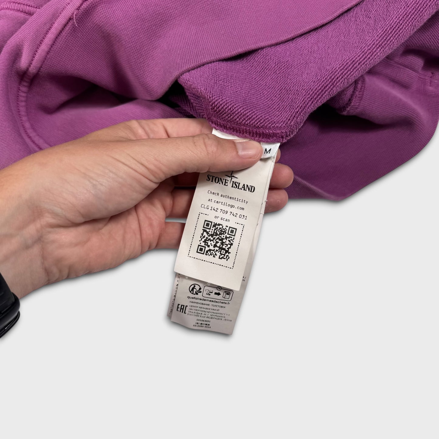 Stone Island Magenta Purple Crewneck M