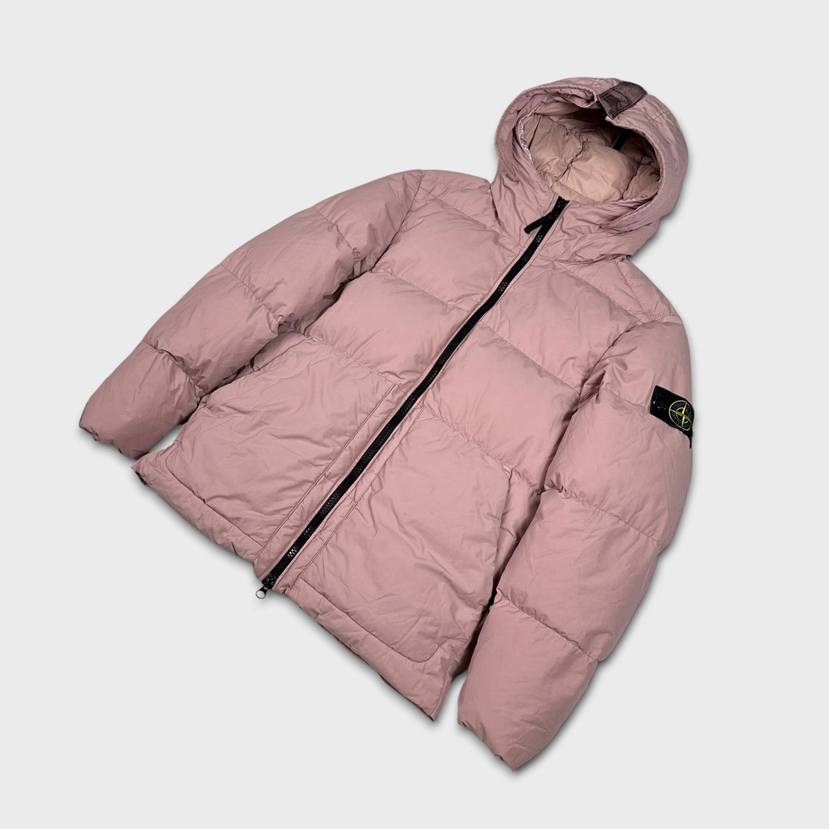 Stone Island Baby Pink Naslan Light Watro Down TC Puffer Jacket S
