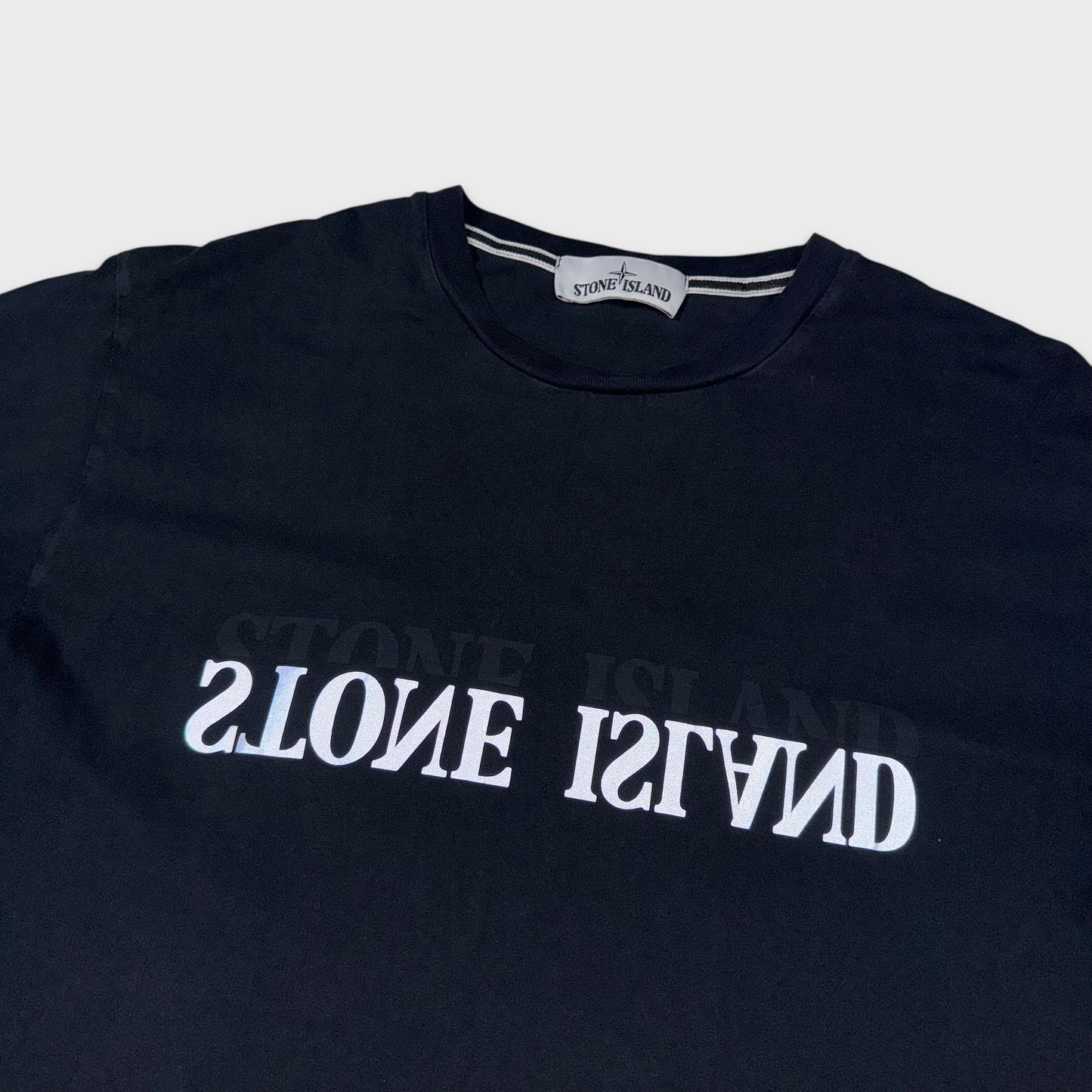 Stone Island Reflective Logo T-Shirt L