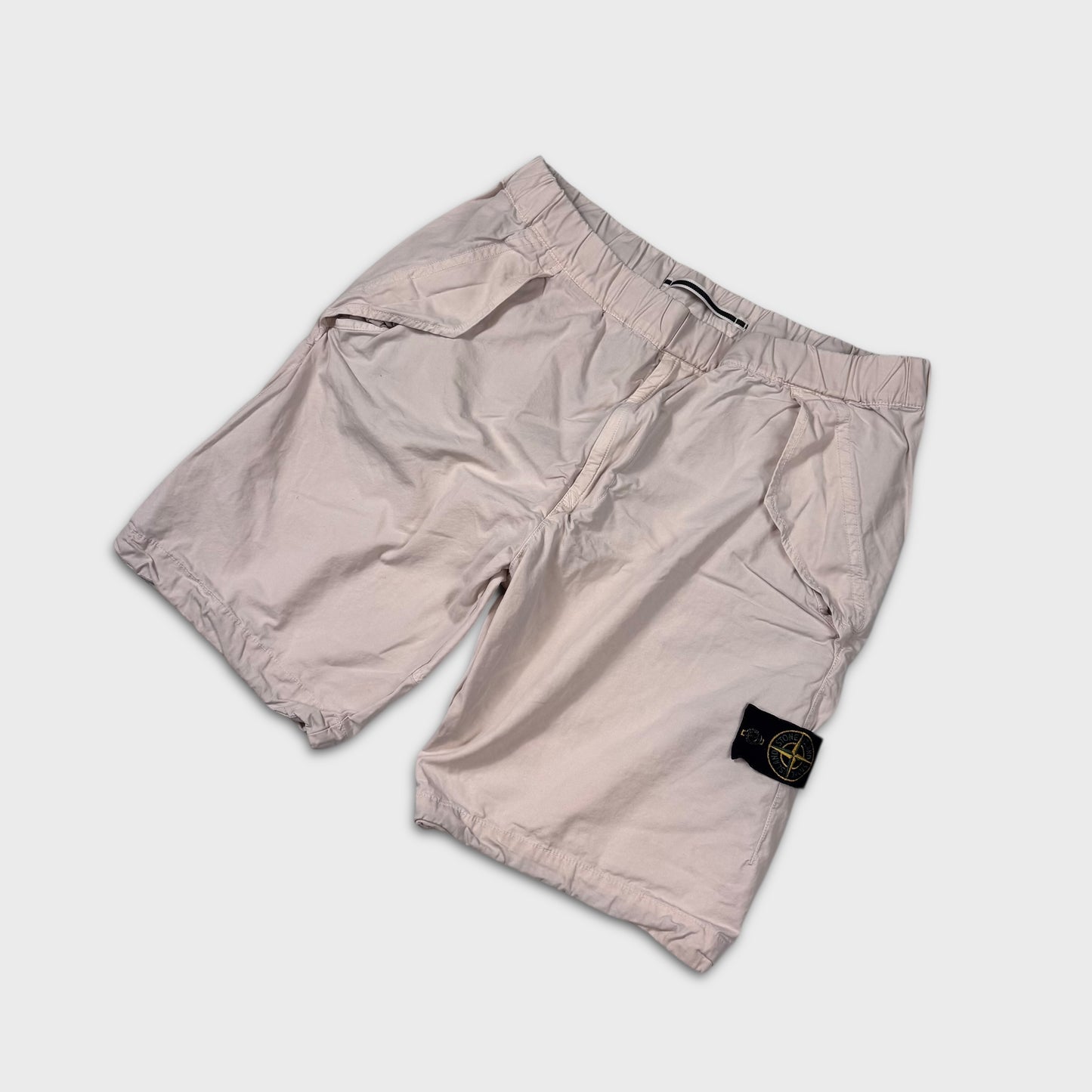 Stone Island Bone Cargo Shorts W36
