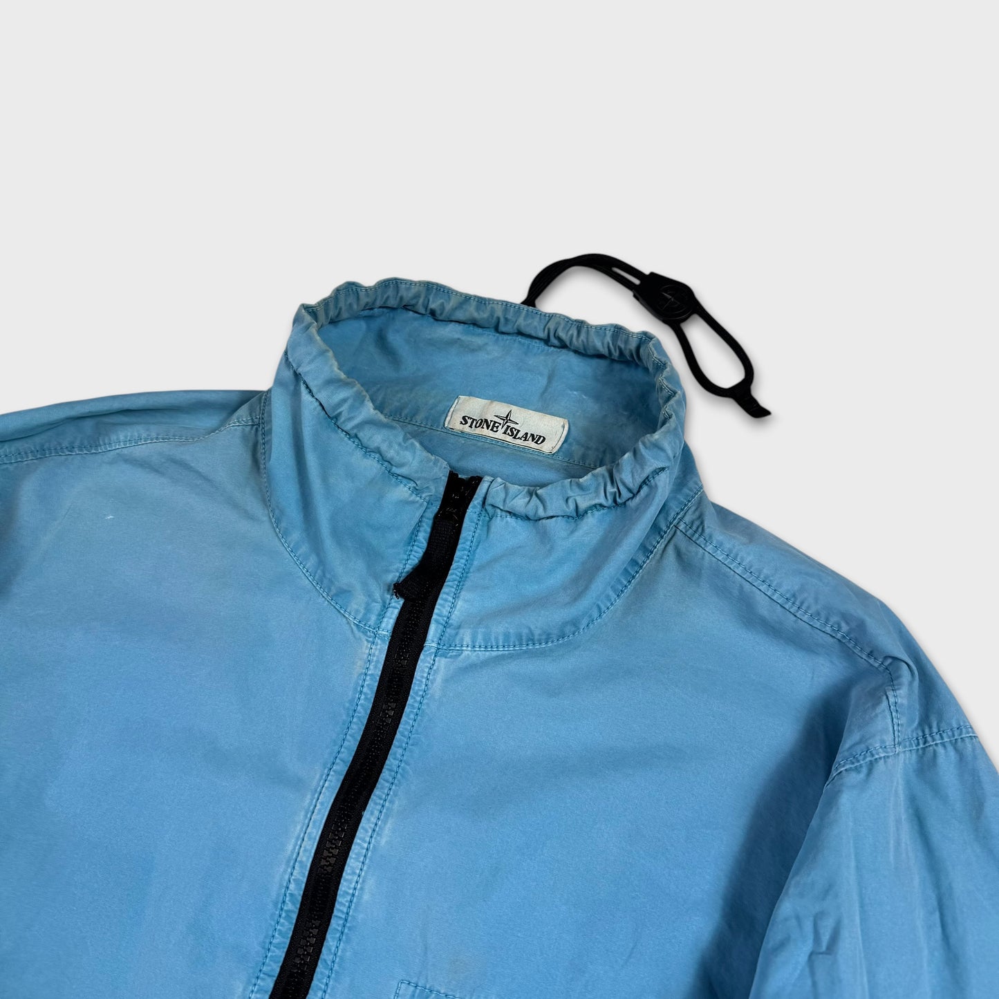 Stone Island Blue Pullover Smock Jacket L
