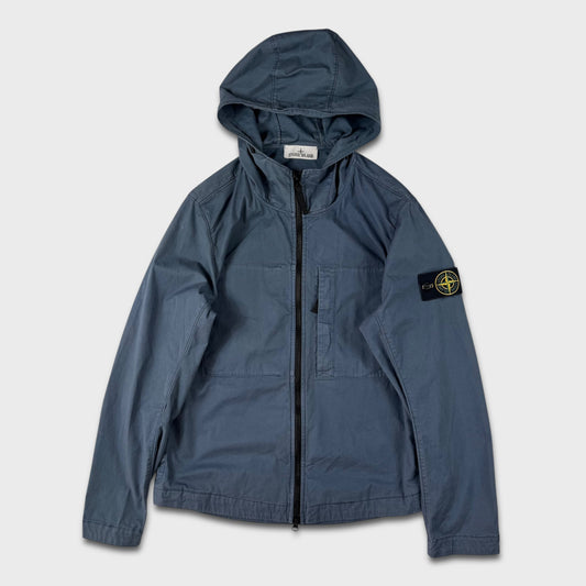 Stone Island Avio Blue Supima Cotton Twill Stretch-TC Jacket S