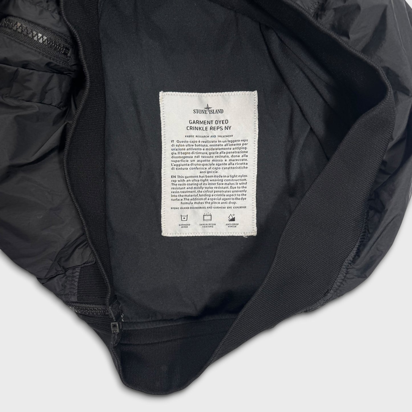 Stone Island Garment Dyed Crinkle Reps NY Jacket M