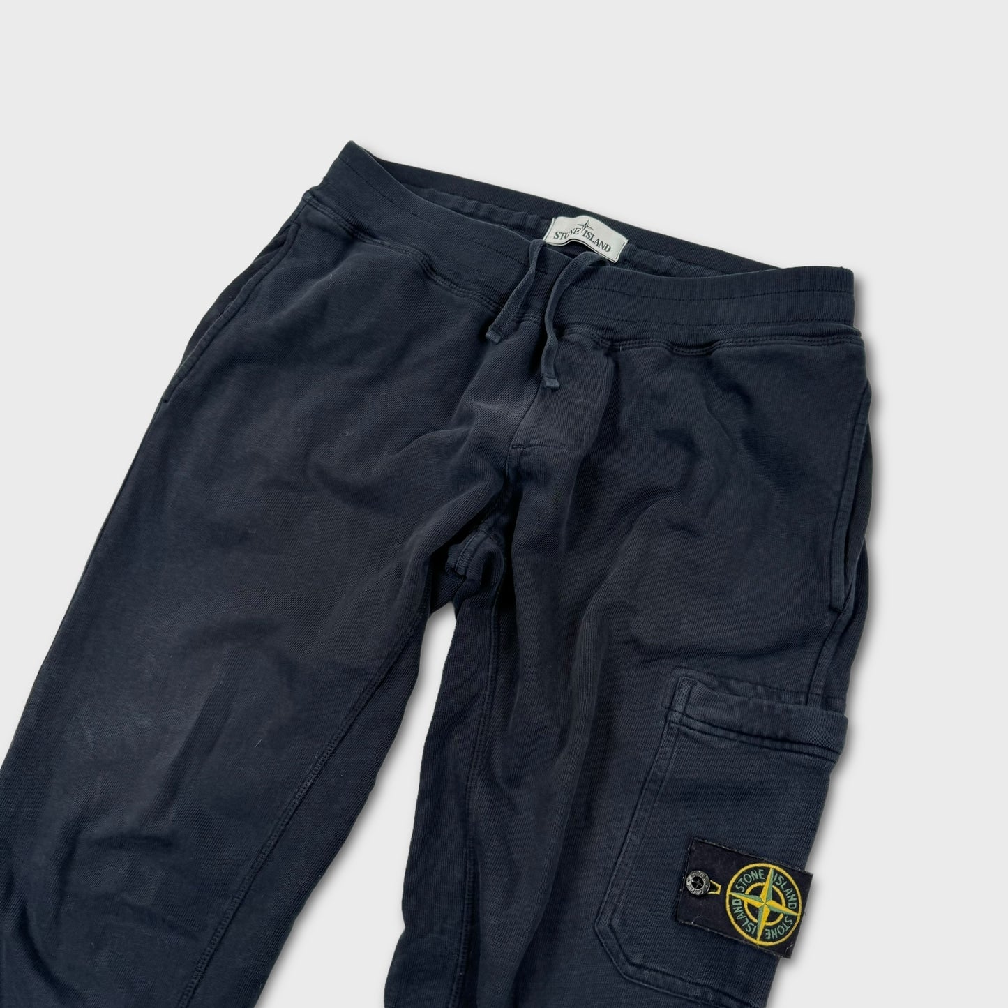 Stone Island Navy Cotton Joggers S