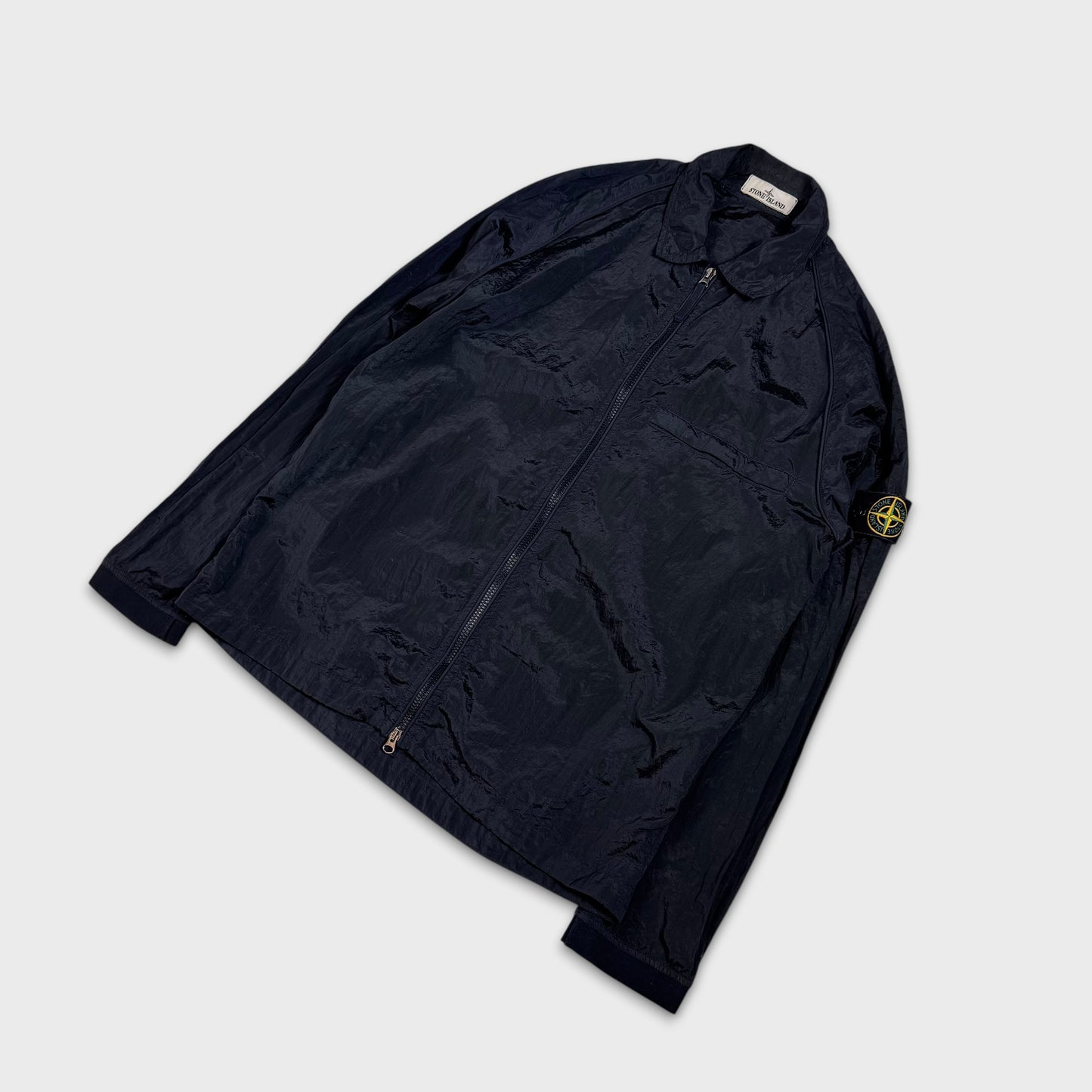 Stone Island Midnight Navy Nylon Metal Overshirt L