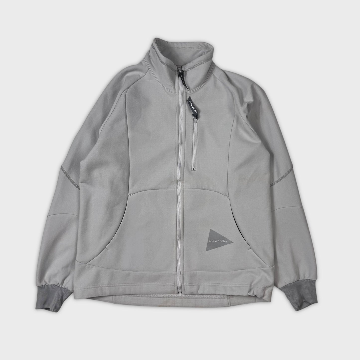And Wander Reflective Logo Fleece Jacket M