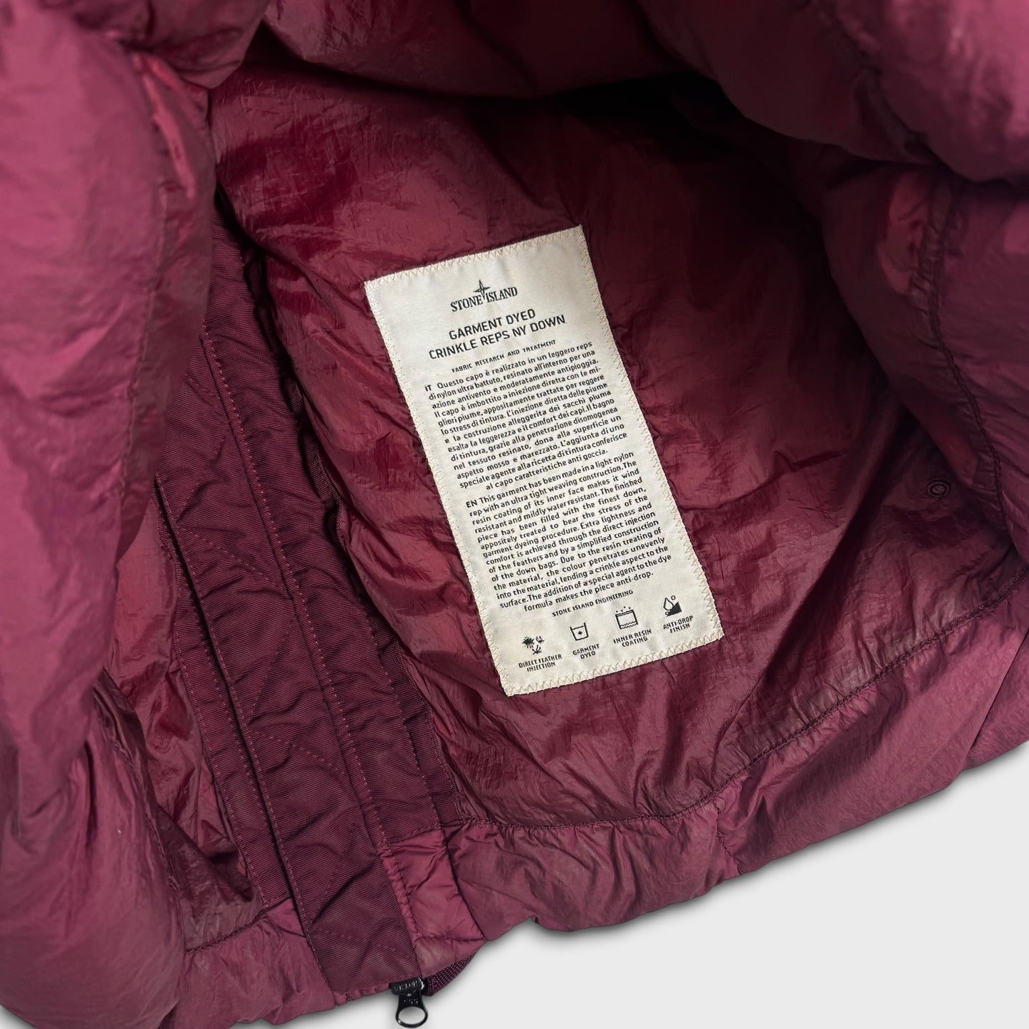 Stone Island Garment Dyed Crinkle Reps Down NY Jacket XL