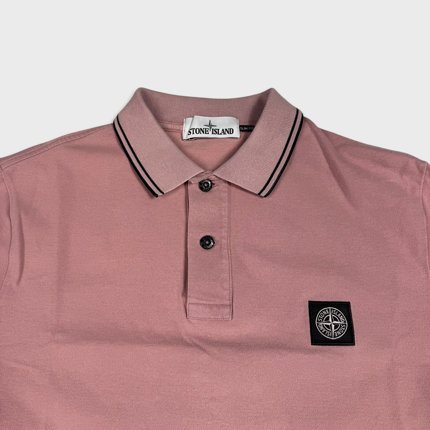Stone Island Pink Polo Shirt L