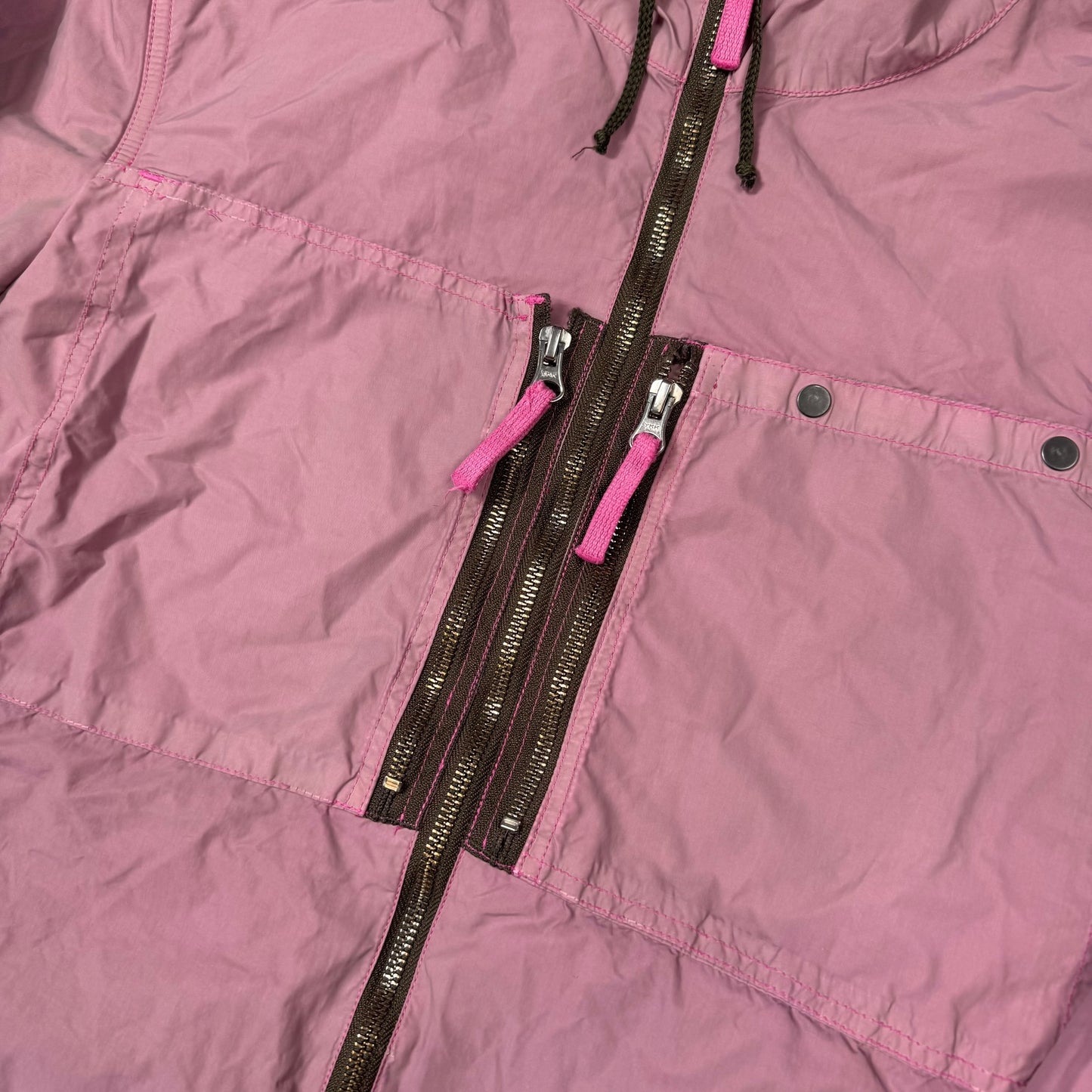 Stone Island Pink 2011 Tela Lined Hooded Jacket M