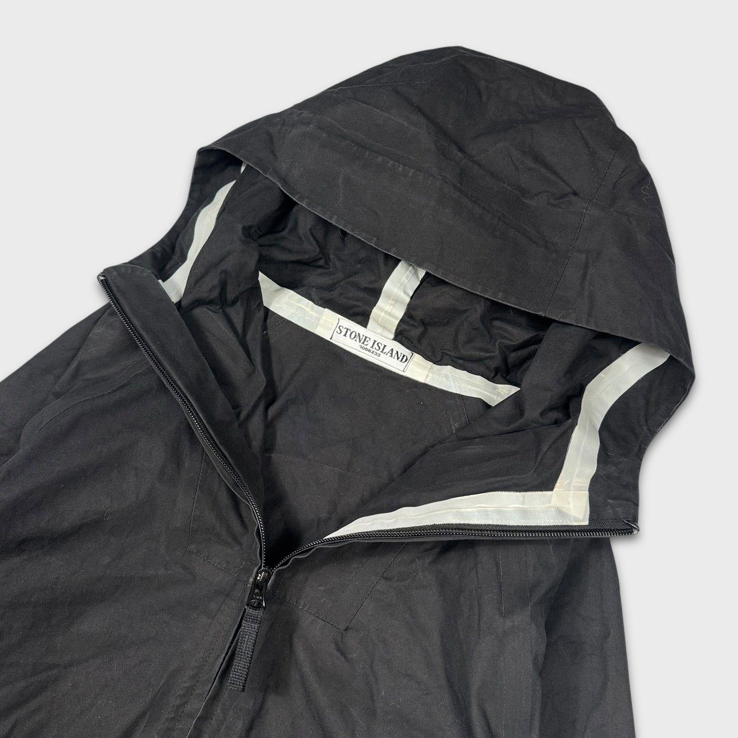 Stone Island 2008 Ventile Taped Seam Hooded Jacket XL