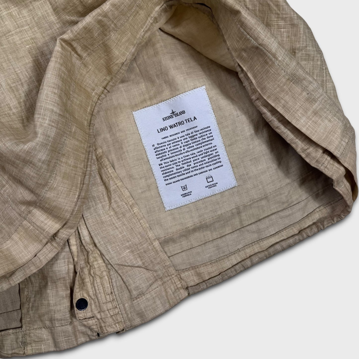 Stone Island Lino Watro Tela Hooded Jacket XXL