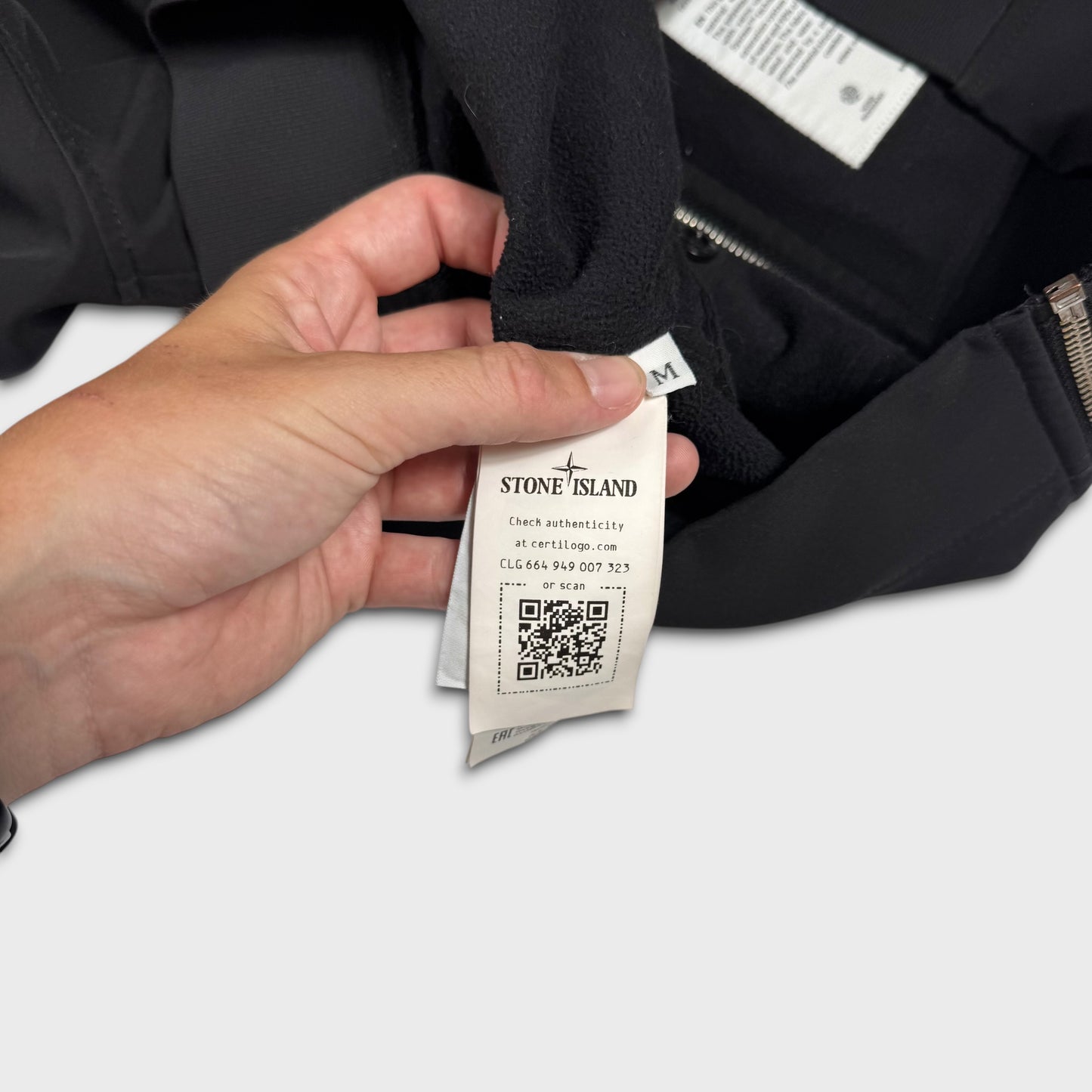 Stone Island Black Soft Shell-R Jacket M