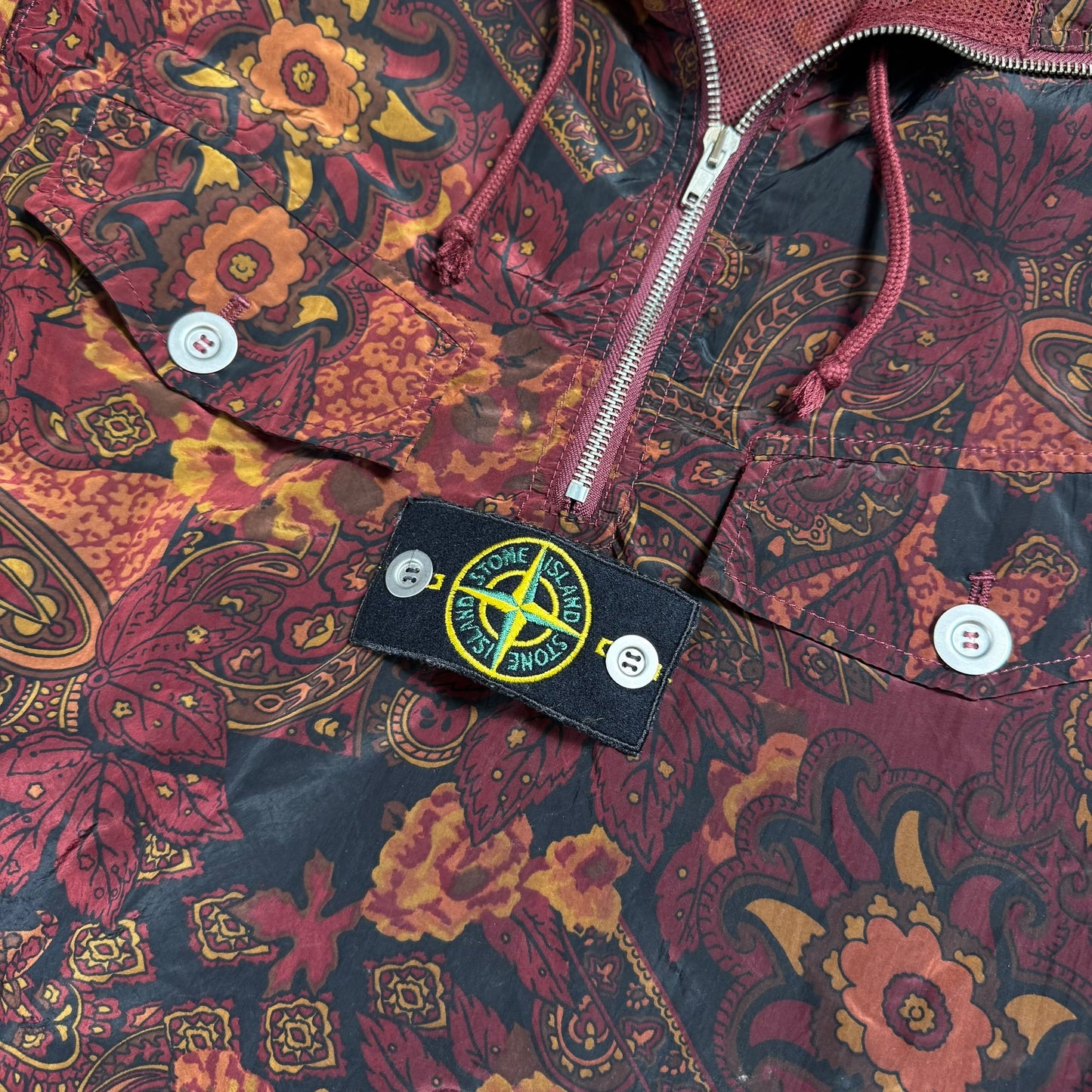 Stone Island x Supreme Paisley Nylon Metal 5C Anorak Jacket M