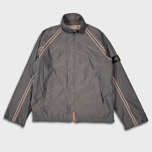 Stone Island AW2002 Lined Nylon Silver Jacket XL
