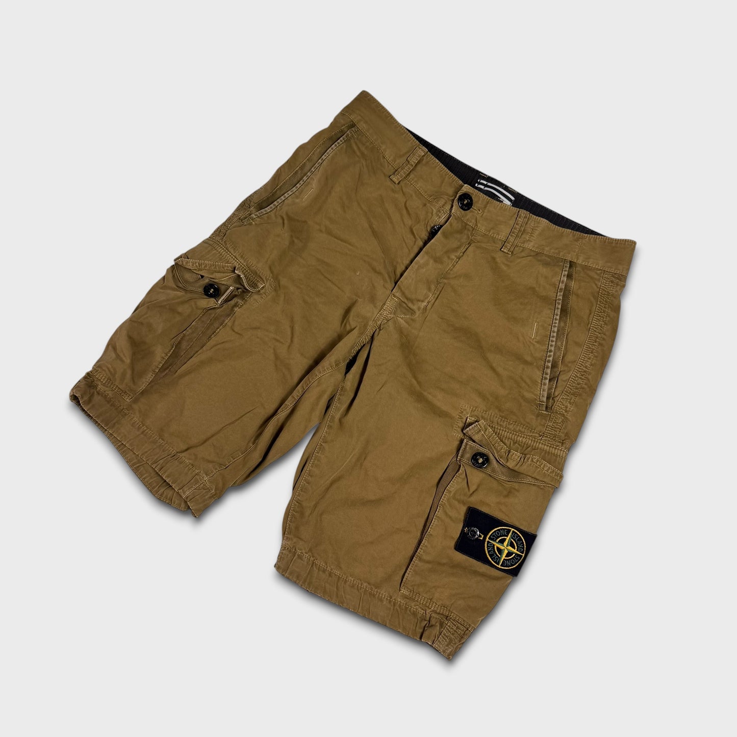 Stone Island Badge Cargo Shorts W30