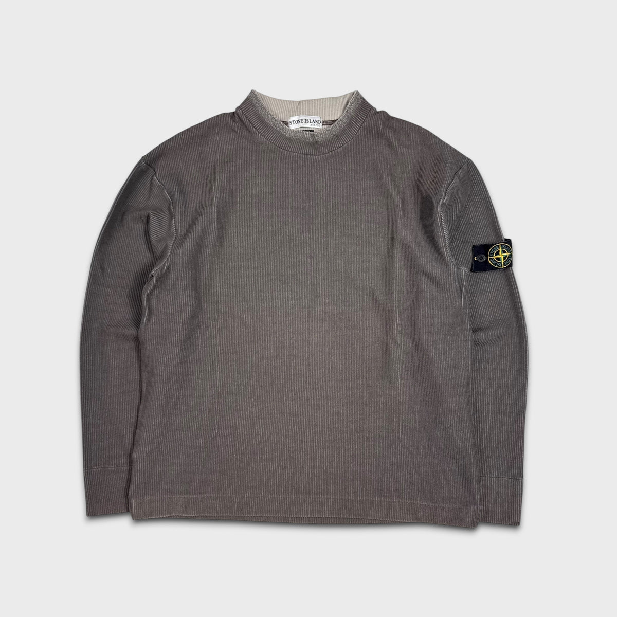 Stone Island Ribbed Cotton Vintage Jumper L
