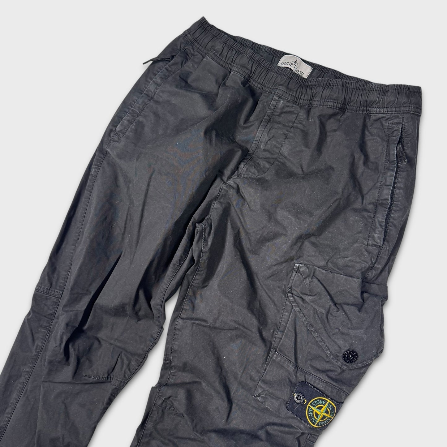 Stone Island Black Cargo Pants W30