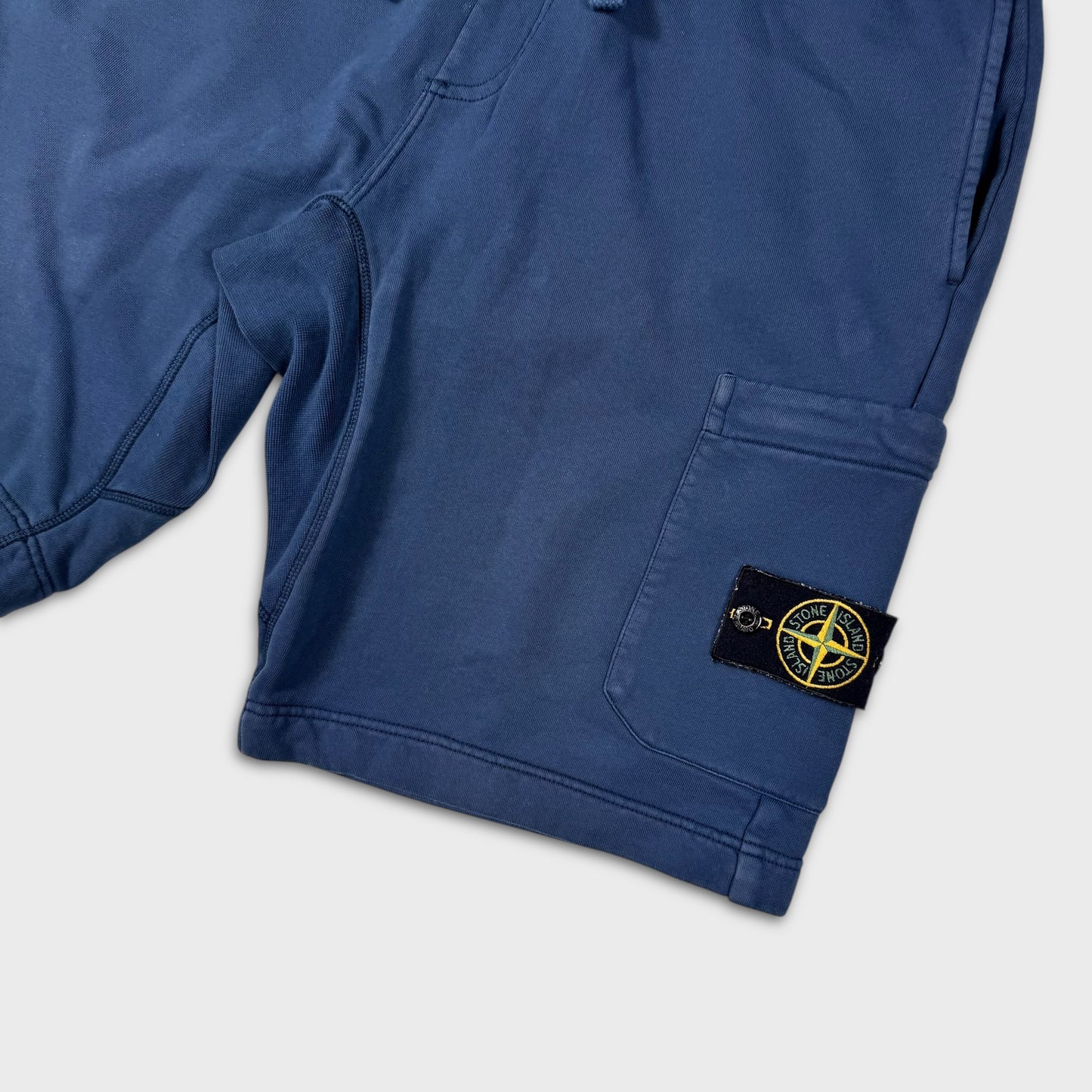 Stone Island Navy Cotton Shorts L