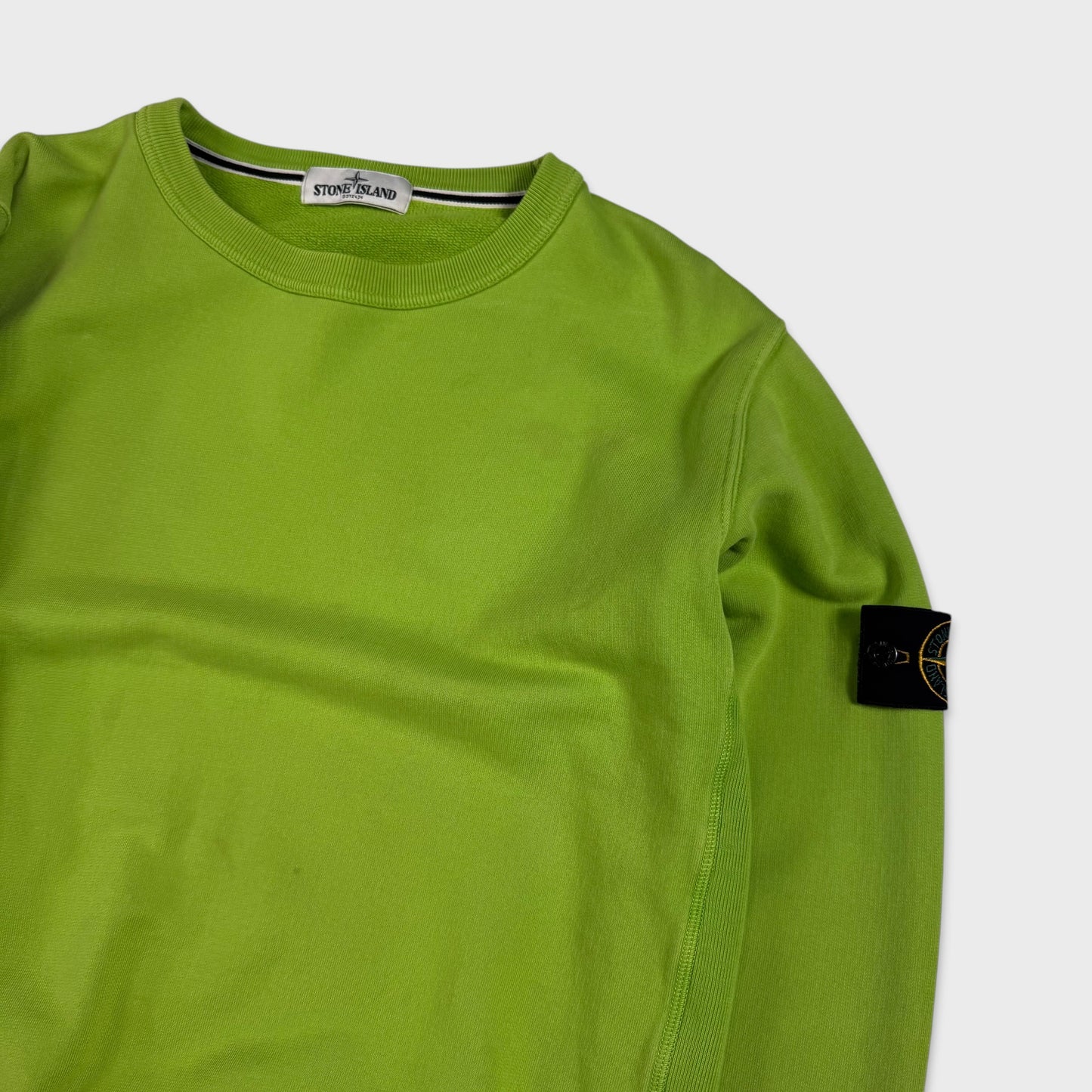 Stone Island Lime Green Crewneck XL