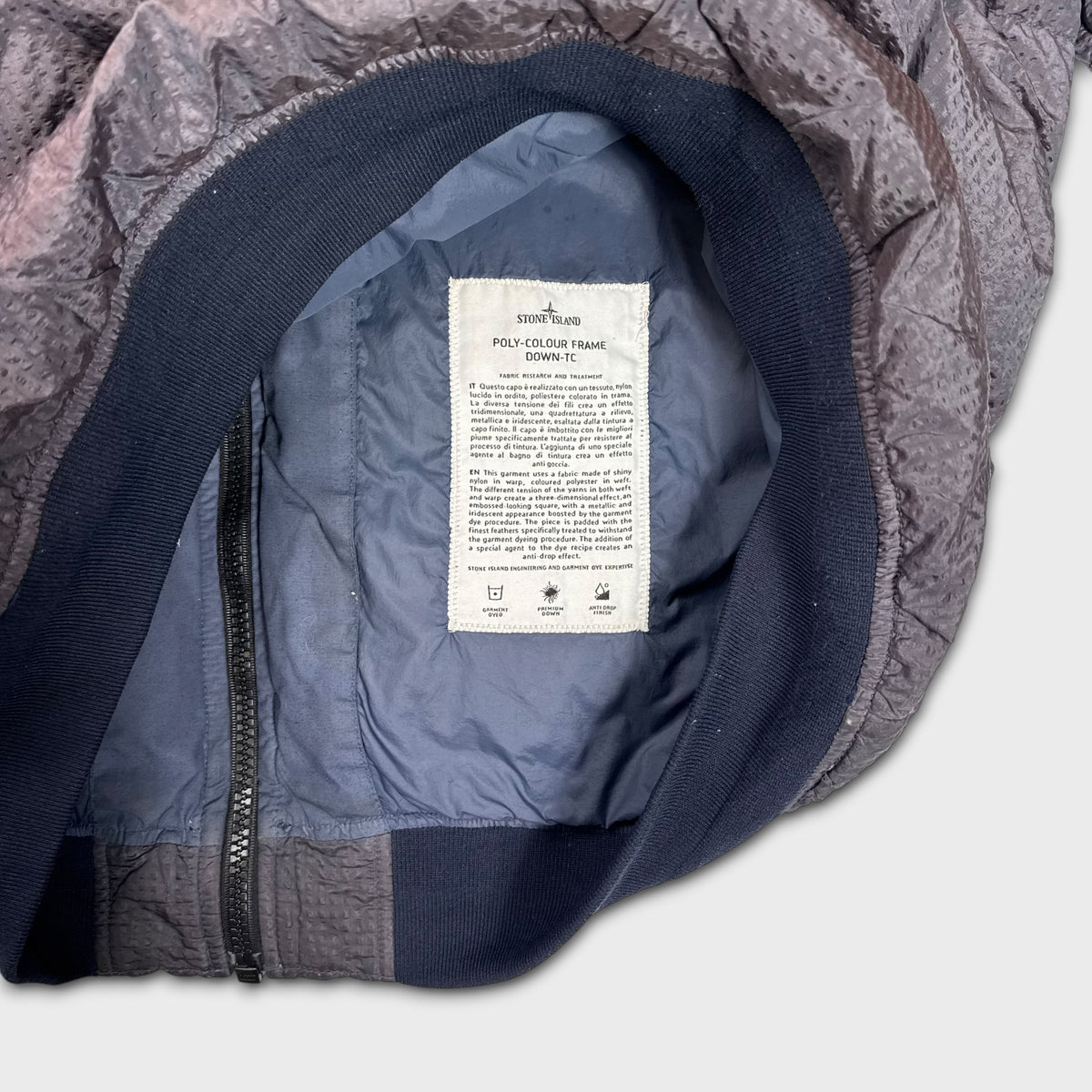 Stone Island Poly-Colour Frame Down TC Puffer Jacket L