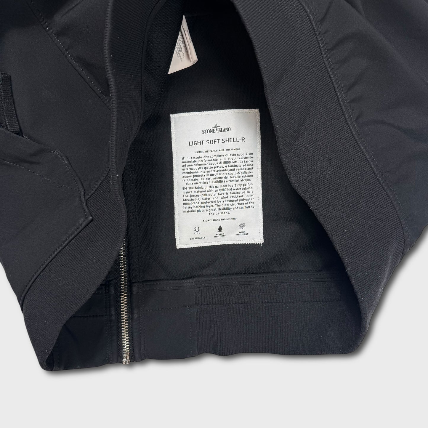 Stone Island Black Light Soft Shell-R Jacket M