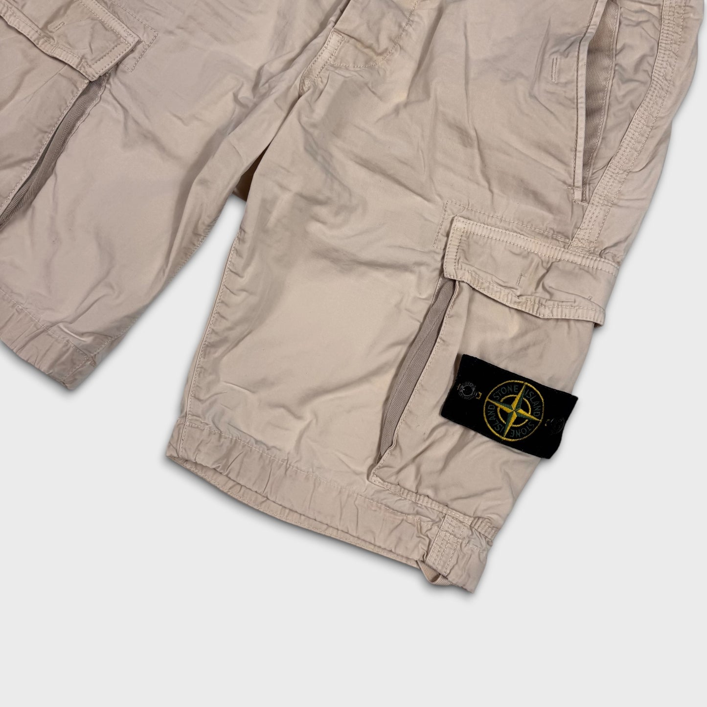 Stone Island Beige Cargo Shorts W30