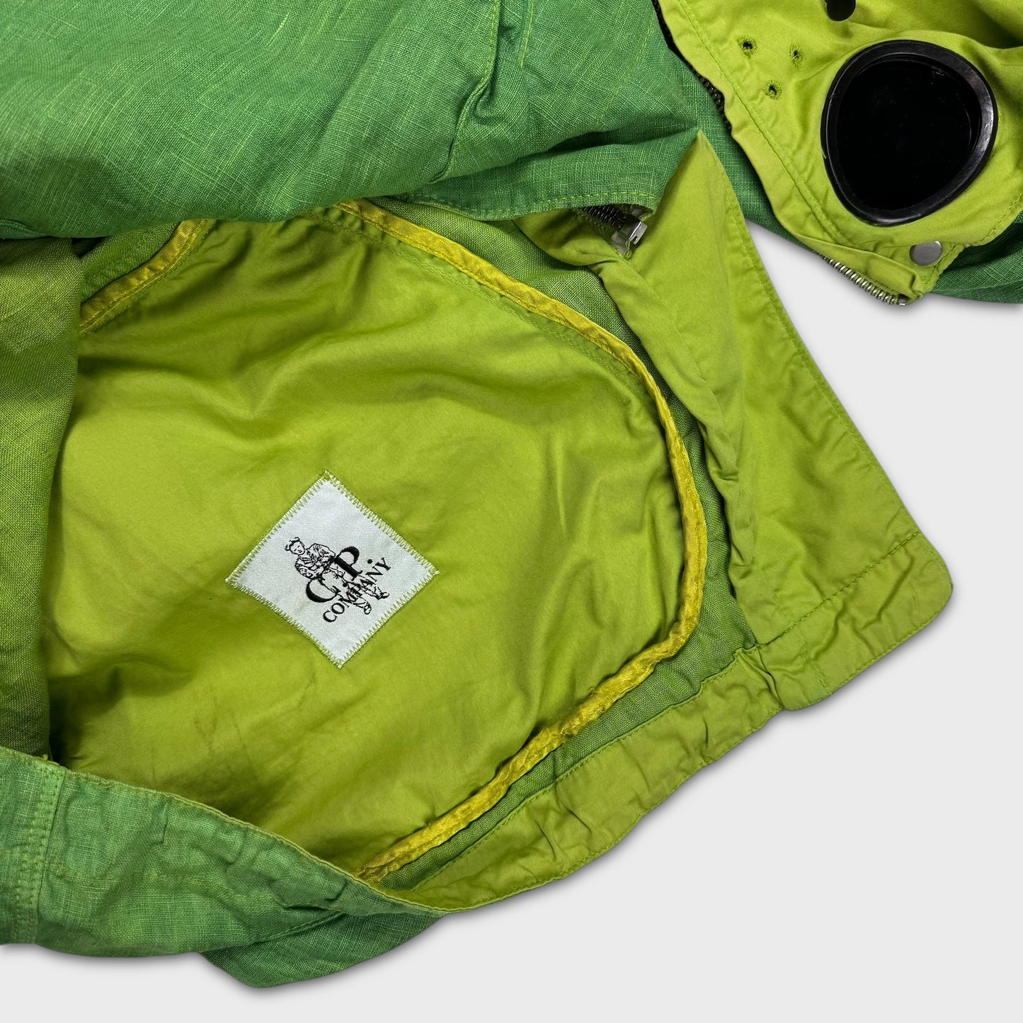 CP Company Green Lino Flax Explorer Goggle Watchviewer Jacket XL
