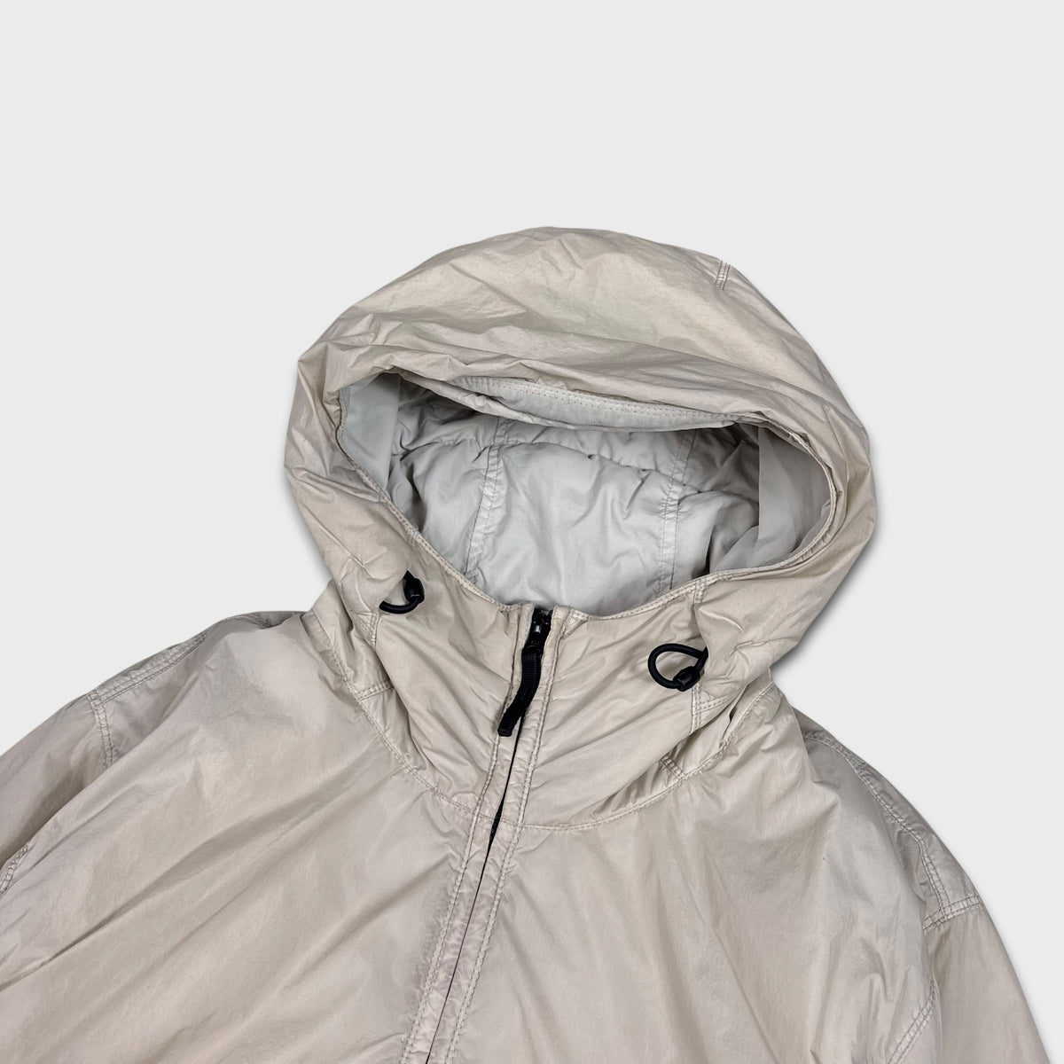 Stone Island Natural Garment Dyed Crinkle Reps W/ Primaloft Jacket L