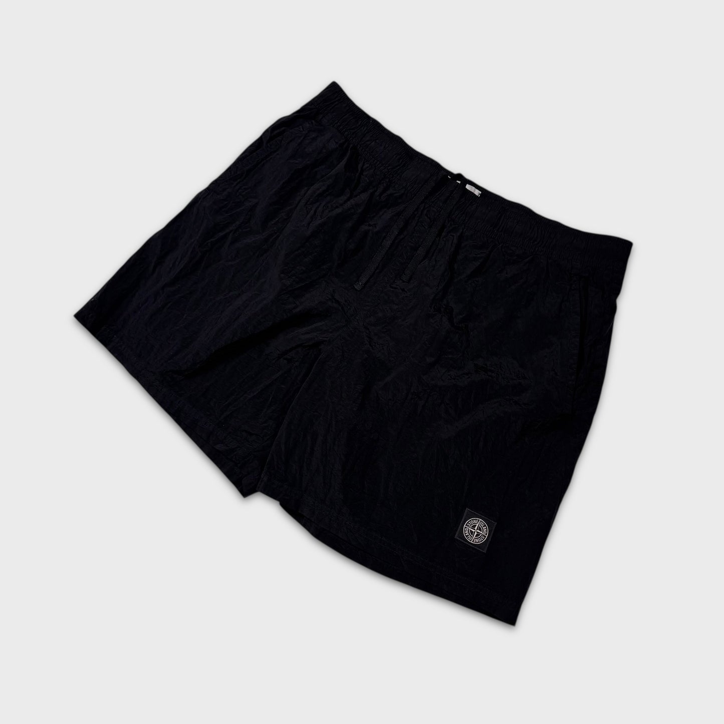 Stone Island Black Nylon Metal Shorts XXL