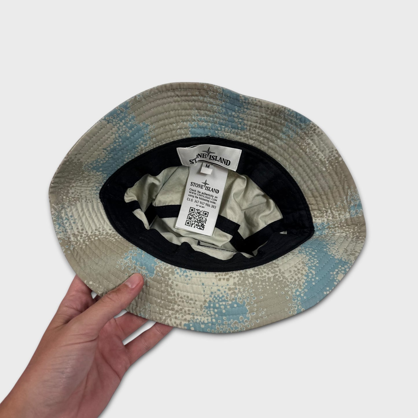 Stone Island Devore Camo Bucket Hat M