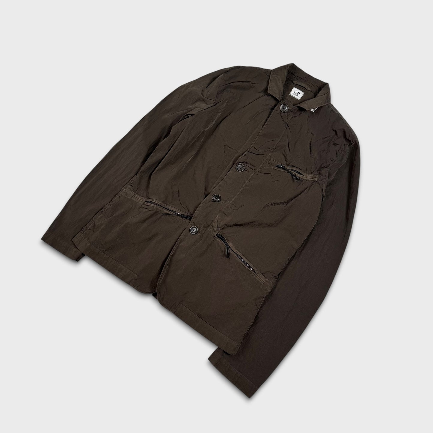 CP Company Khaki Nylon Overshirt Jacket M
