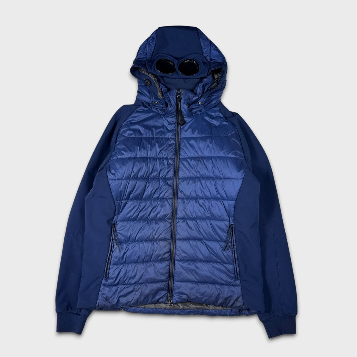 CP Company Navy Hybrid Soft Shell Goggle Jacket XXL