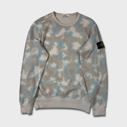 Stone Island Devore Camo Crewneck L