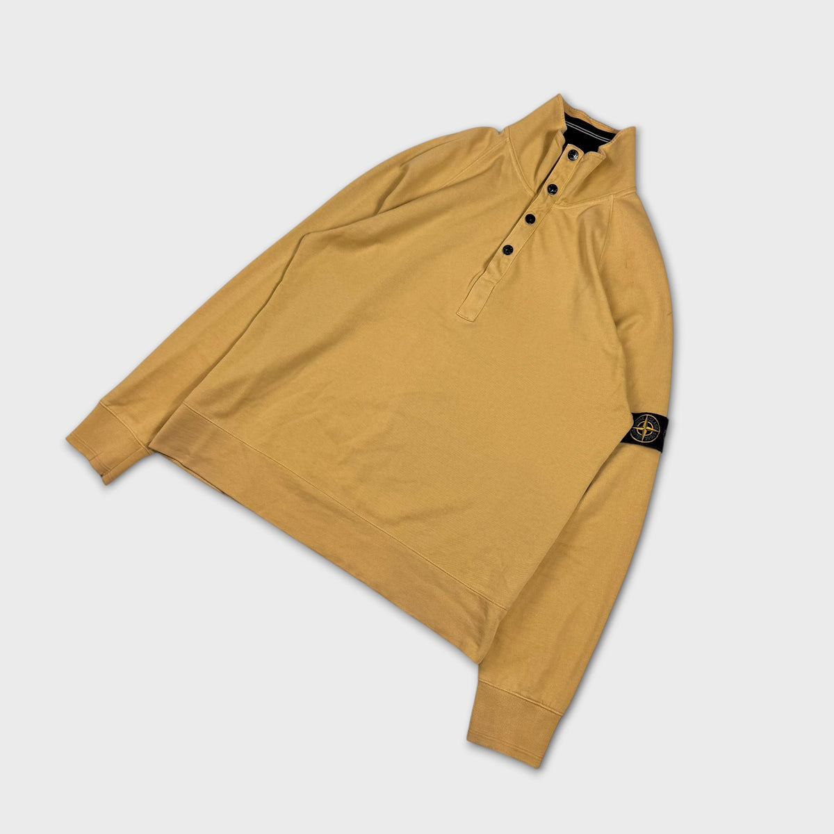 Stone Island Yellow 2010 Quarter Zip XL
