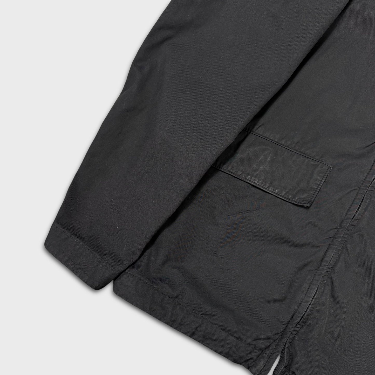 Stone Island Black Nylon Cotton Batavia 2/2-TC Jacket L