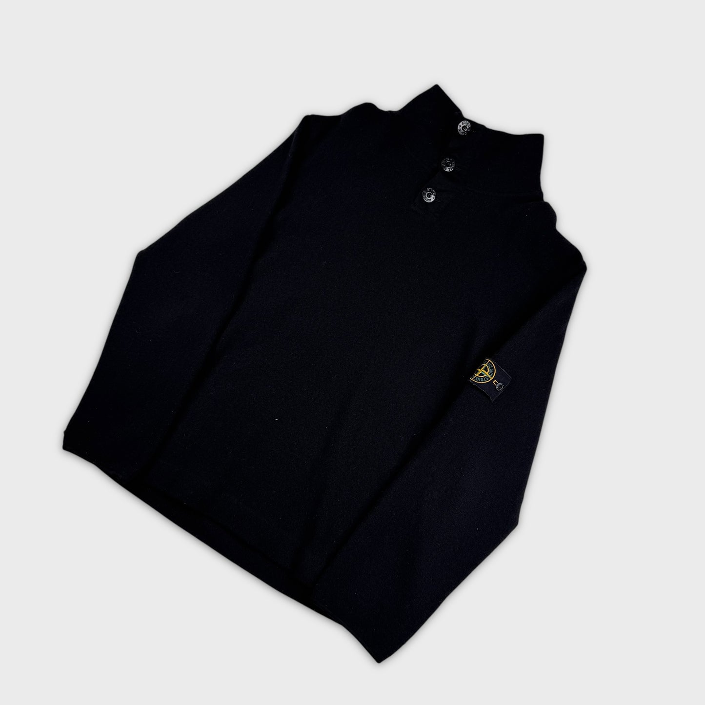 Stone Island 00’s Vintage Button Roll Neck L