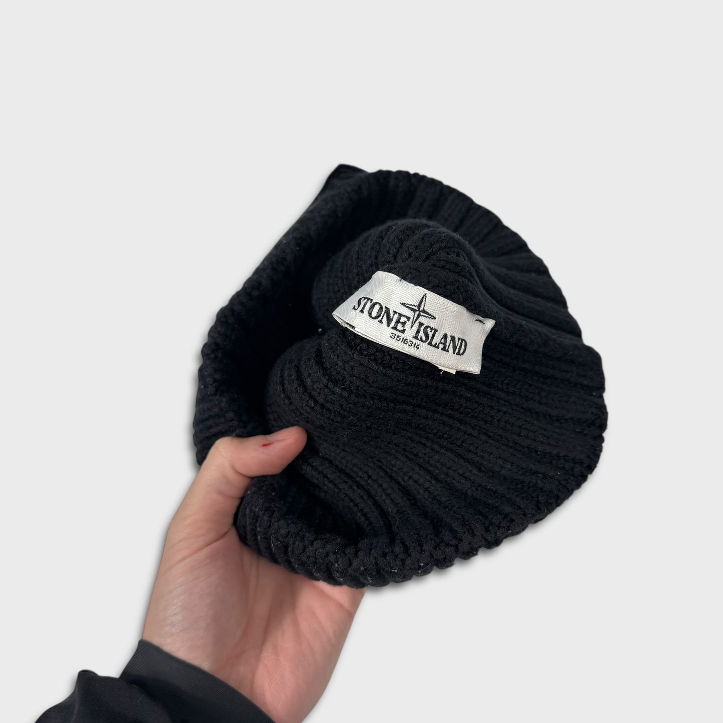 Stone Island Badge Beanie Hat OS