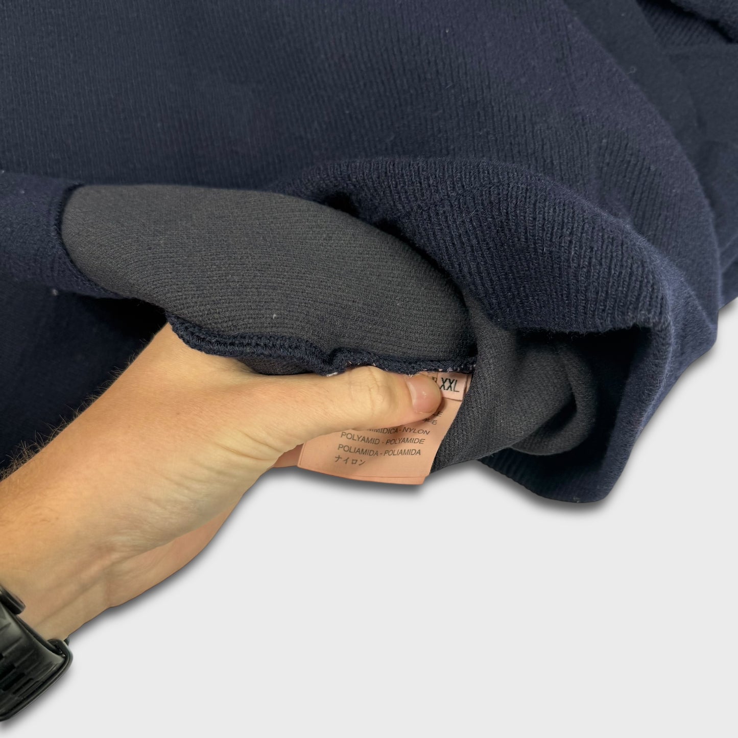 Stone Island AW97 Green Edge Ribbed Knit XXL