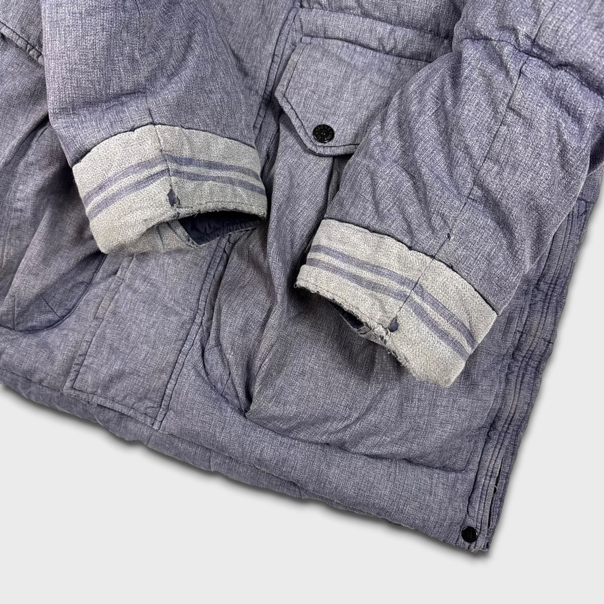 Stone Island Mixed Fibre Watro Tela Down Parka Jacket L