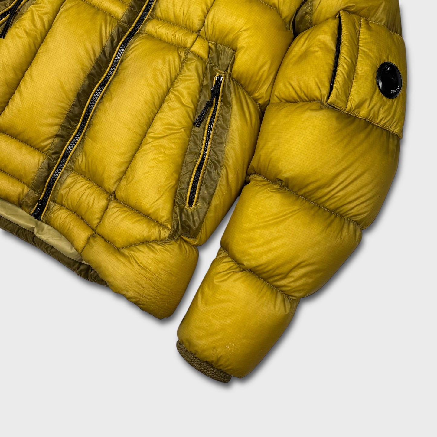 CP Company Yellow DD Shell Puffer Jacket M