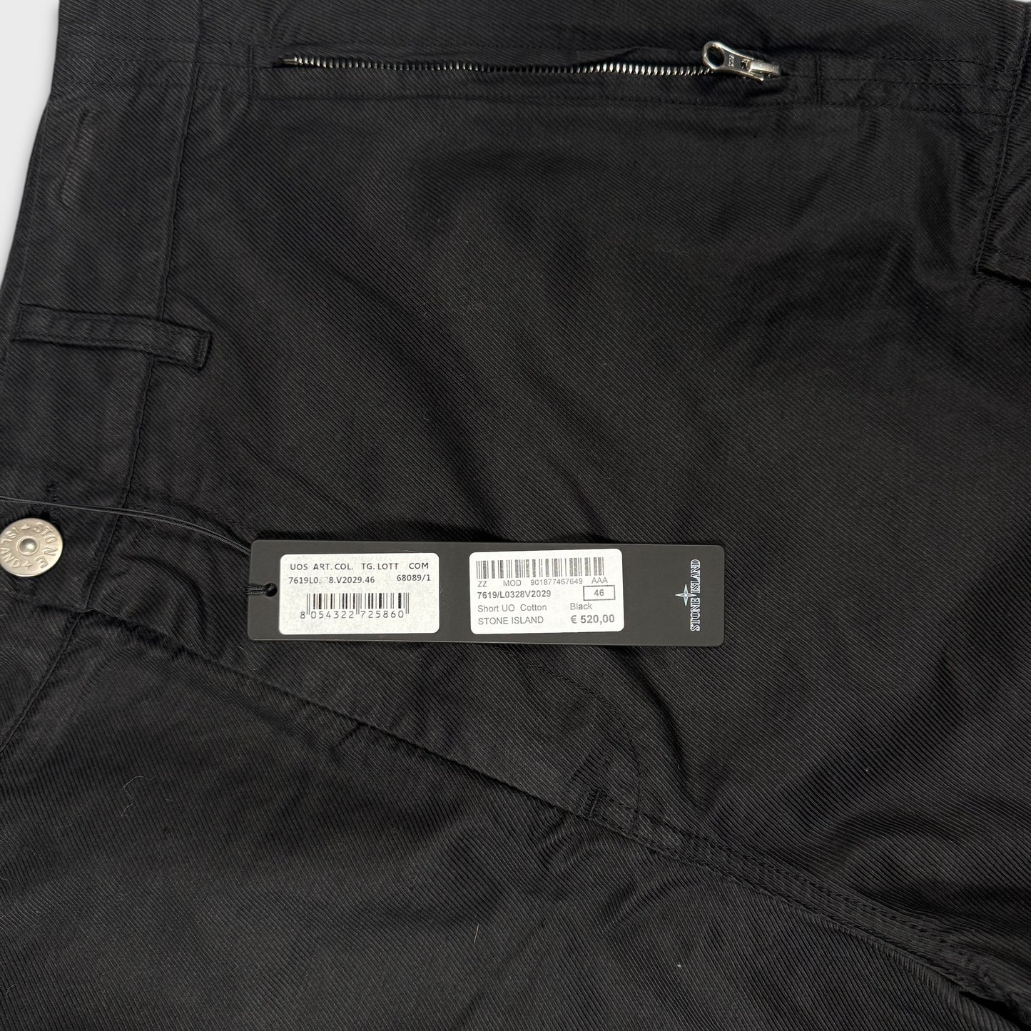 Stone Island Shadow Project Badge Shorts BNWT S/M