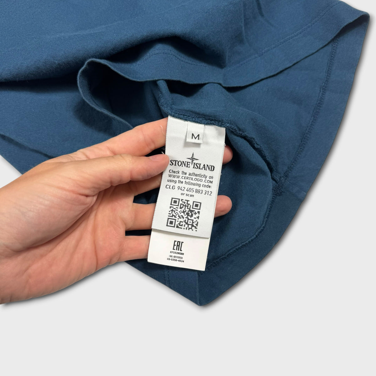 Stone Island Blue Graphic T-Shirt M