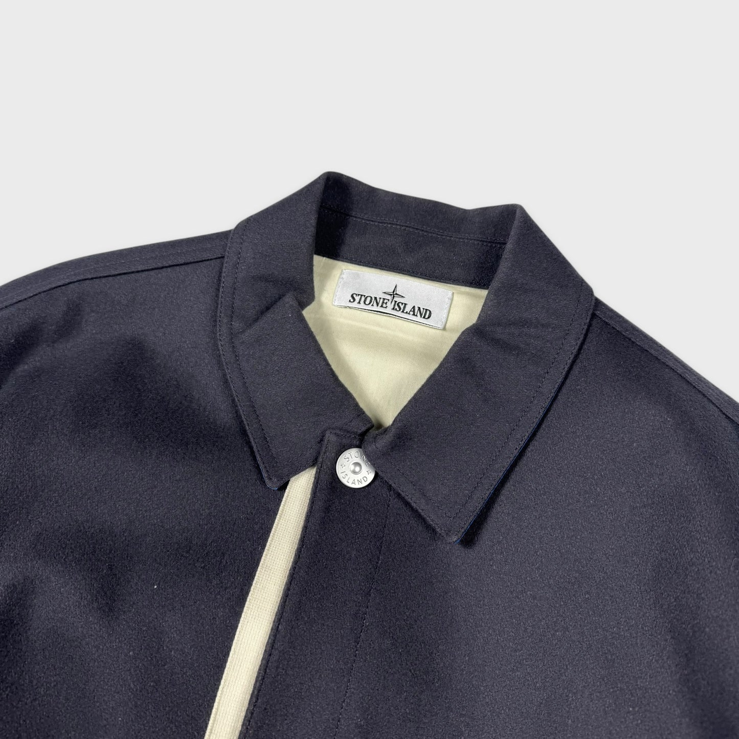 Stone Island Marina Panno Resinato Wool Jacket L