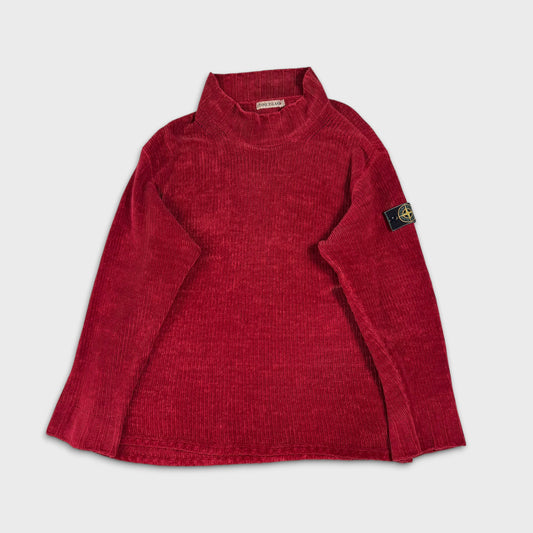 Stone Island 1990’s Chenille Knit Green Edge M