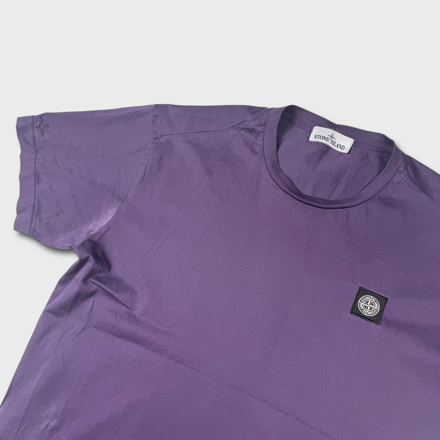 Stone Island Purple Compass Logo T-Shirt XL